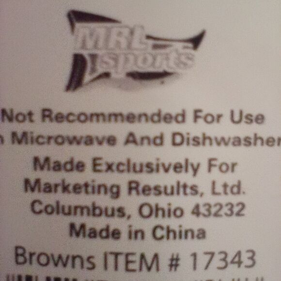 MRL Sports NFL Cleveland Browns Acrylic Cup NWT - Picture 8 of 8